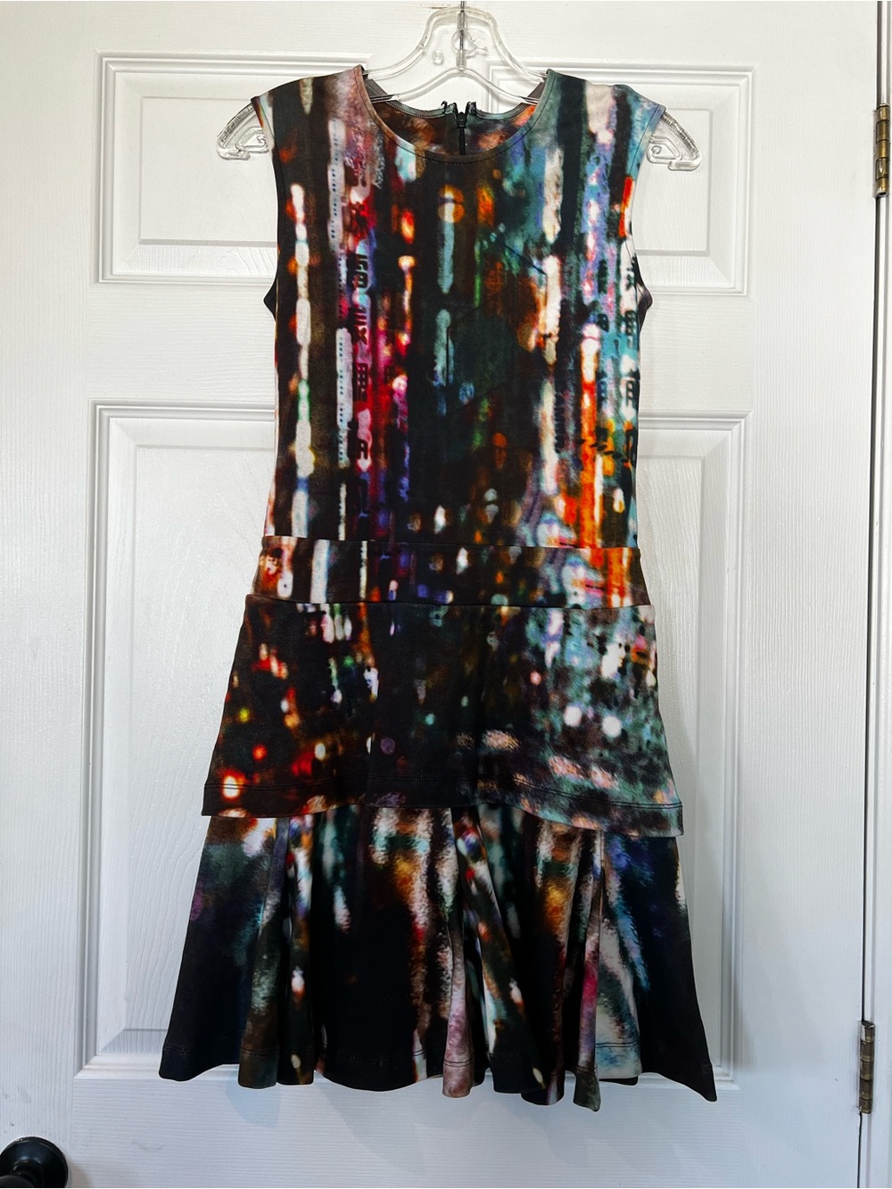 Price firm - Alexander McQueen Multicolor Abstract Print Mini Dress